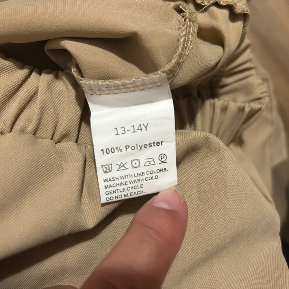 Jogger Tan / Beige Pants Y13-14 Girl